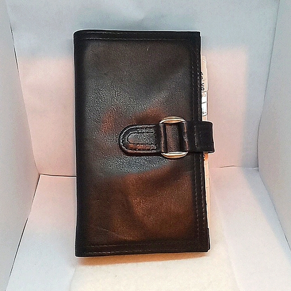 Kenneth Cole Vintage Planner Address Book Black Faux Leather 1998 - Picture 1 of 5